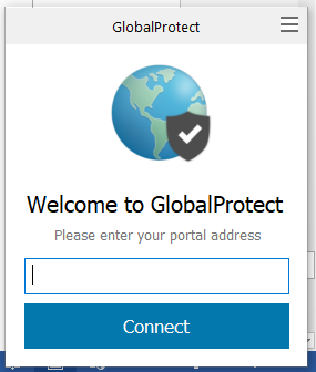 GlobalProtect connection window