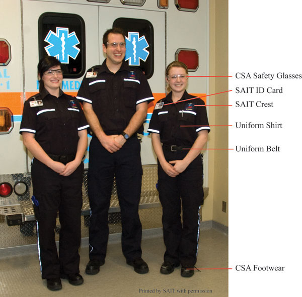 Paramedicine uniforms